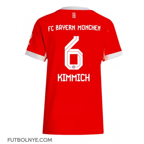 Camiseta Bayern Munich Joshua Kimmich #6 Primera Equipación para mujer 2025-26 manga corta